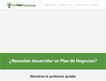 Tablet Screenshot of guiaparanegocios.com